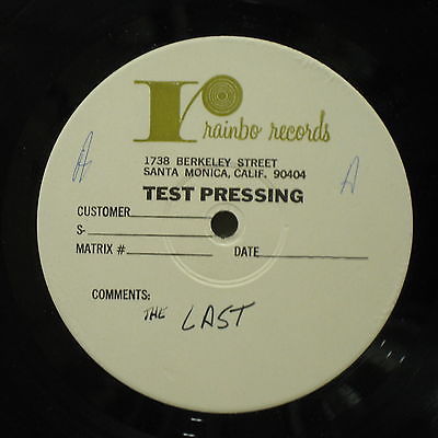 The LAST Look Again 1980 US PRG Promo UNRELEASED Test Pressing LP PUNK Power Pop