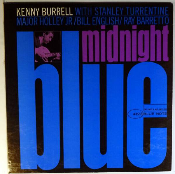 KENNY BURRELL MIDNIGHT BLUE BLUE NOTE DOUBLE DG MONO LP  EAR  NY USA  VAN GELDER