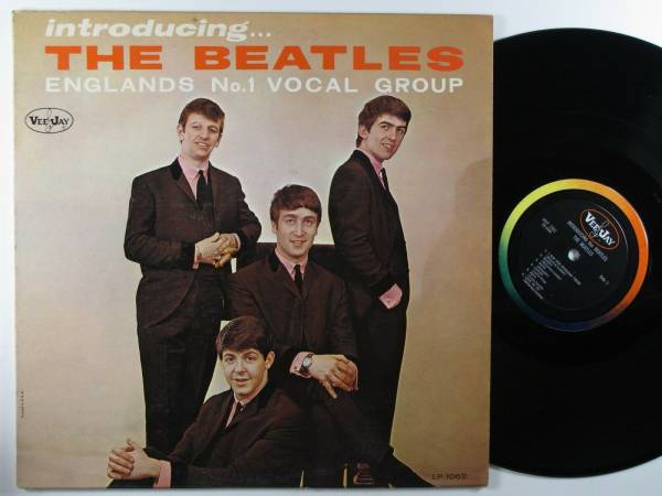 BEATLES Introducing The Beatles VEE JAY LP mono  ad back  cover monarch press  
