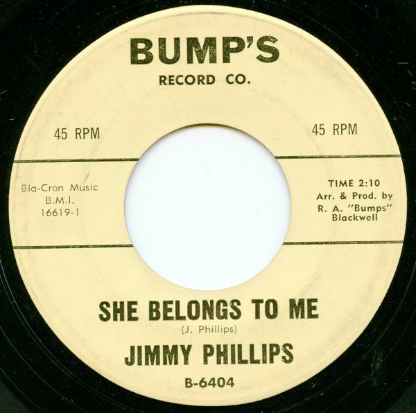 JIMMY PHILLIPS on Bump s    SHE BELONGS TO ME    northern soul mod r b 45   ORIG