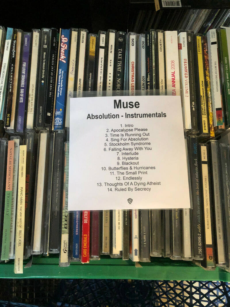 Muse   Absolution  Instrumentals    Promotional CD   Promo
