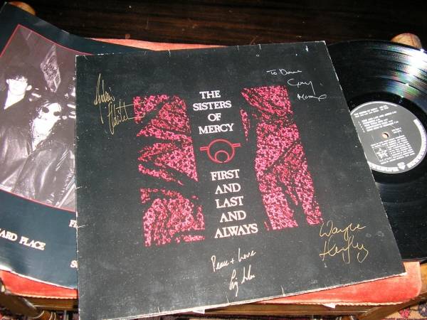 SISTERS OF MERCY      First   Last   Always    FULLY SIGNED ORIGINAL LP     EX