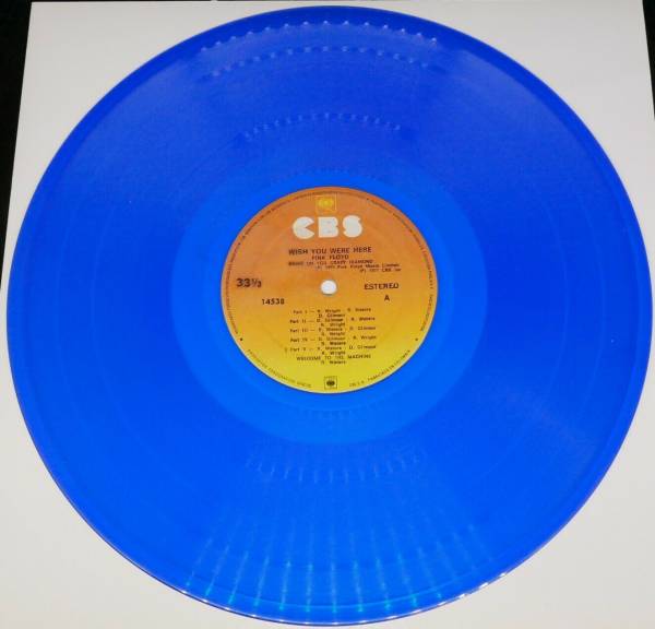 PINK FLOYD   WISH YOU WERE HERE CBS Colombia BLUE VINYL MEGA RARE LP HOLY GRAIL