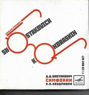 SHOSTAKOVICH Complete Symphonies KONDRASHIN Melodiya 11 CD set RARE