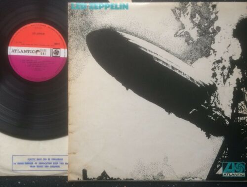 LED ZEPPELIN 1ST 1969 LP RAREST TURQUOISE LETTERS COVER SUPERHYPE LABELS A1 B1 