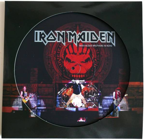 IRON MAIDEN 18000 BLOOD BROTHERS IN ROME RARE LIVE 3LP PICTURE DISC COLOR VINYL 