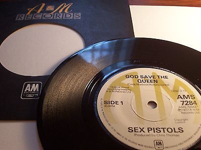 SEX PISTOLS  GOD SAVE THE QUEEN  GENUINE A M RECORDS 