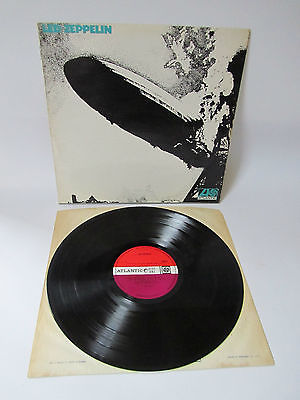 LED ZEPPELIN SAME LP ORIG UK 1969 1ST PRESS EX  TURQUOISE RED PLUM ATLANTIC