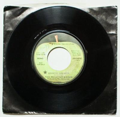 PAUL McCARTNEY WINGS Country Dreamer 45 Vinyl Apple PROMO RARE NM HEAR H 435