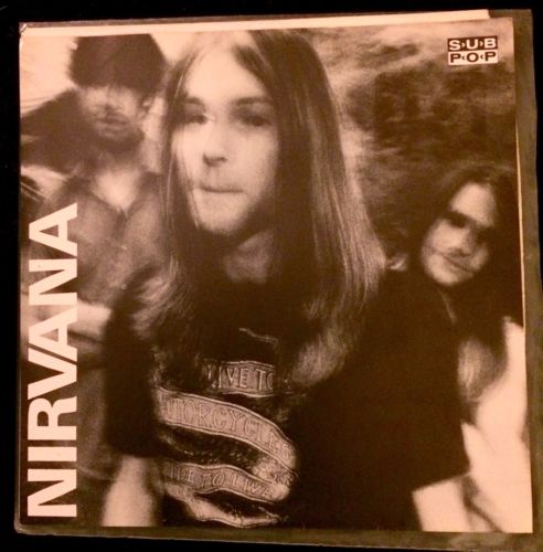 Vintage Nirvana Love Buzz Big Cheese 7  LP Vinyl Record Sub Pop Record Club  1