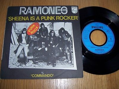 RAMONES   SHEENA IS A PUNK ROCKER 7  FRANCE ORIG 1977 PUNK VERY RARE EX