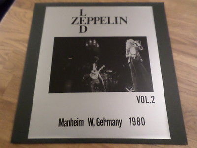 Led Zeppelin LP Manheim 1980 Vol 2 Japan Red vinyl acetate UNDOCUMENTED NEVER