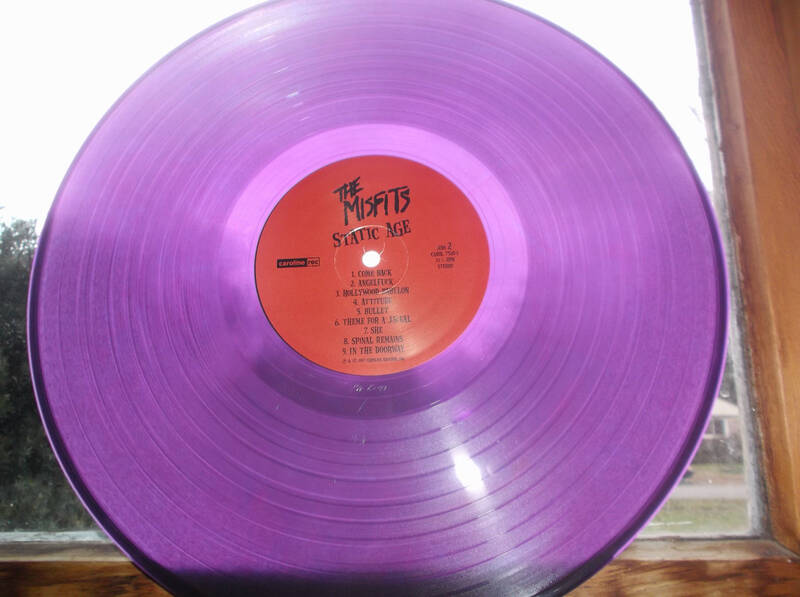 Misfits vinyl Static Age PURPLE LP record danzig samhain cd COC ramones punk