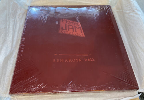 Pearl Jam Oct 22  2003 Benaroya Hall Box Set 4 LP Red Wine Colored Vinyl  1121