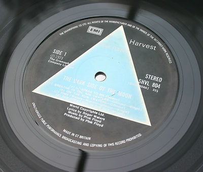 Pink Floyd   Dark Side Of The Moon   UK 1st Press Solid Blue Triangle   EX  EX 
