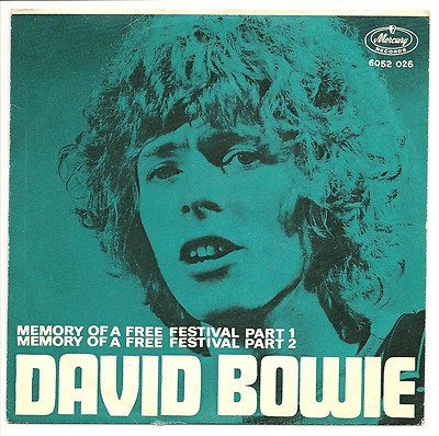 David Bowie   MEMORY OF A FREE FESTIVAL   Scandinavian pic sleeve   MEGA RARE