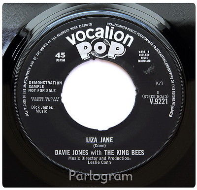 David Bowie   Liza Jane   Genuine Historic UK 1964  DEMO  Of His1st Ever Disc