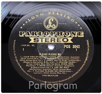 The Beatles   Please Please Me   1963 UK 1st  GOLD STEREO  Parlophone LP EX 