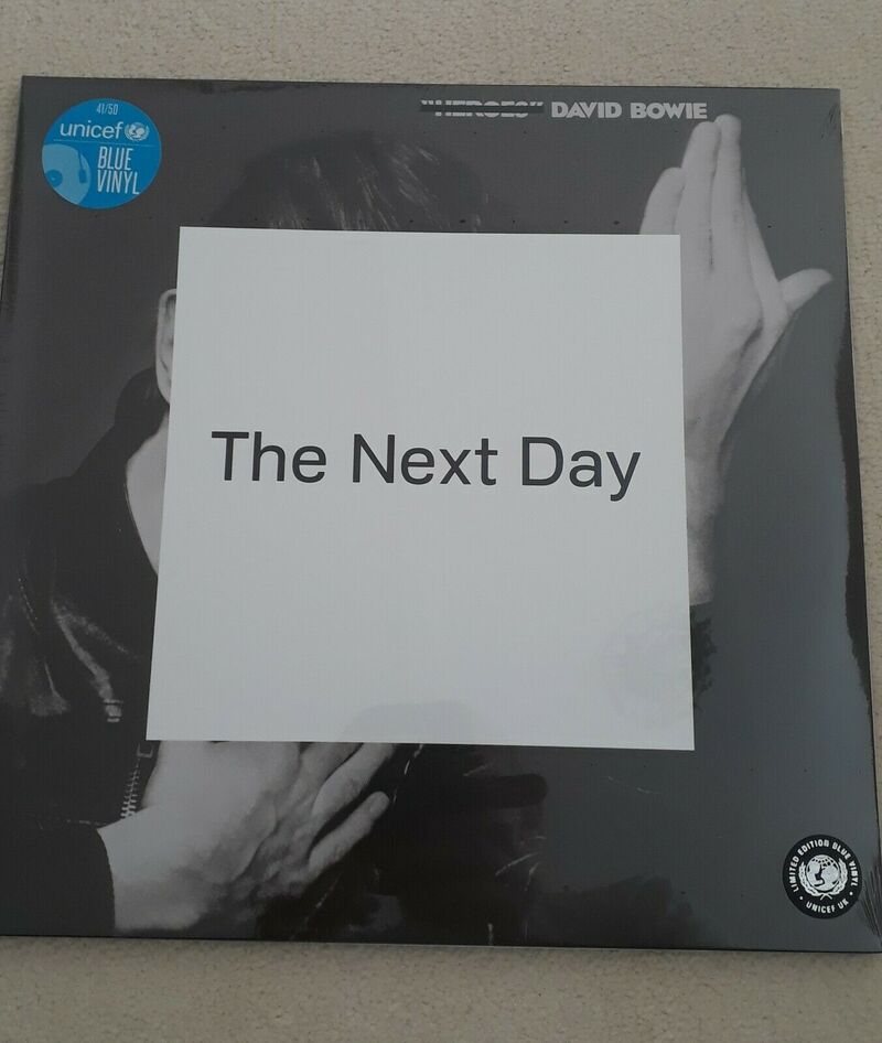 David Bowie The Next Day UNICEF Limited Numbered Edition 41 of 50 Blue Vinyl LP
