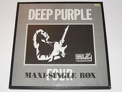 DEEP PURPLE 4 maxi single box 1985 SWEDEN 4x12  BOX SET EX  ULTRA RARE 