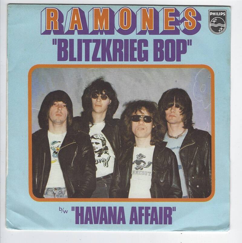 RAMONES Blitzkrieg Bop FRANCE original 1976 45   picture sleeve Great Shape PUNK