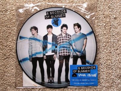 5 SECONDS OF SUMMER  Self Titled Picture Disc  2014 NM Vinyl Capitol Records LP