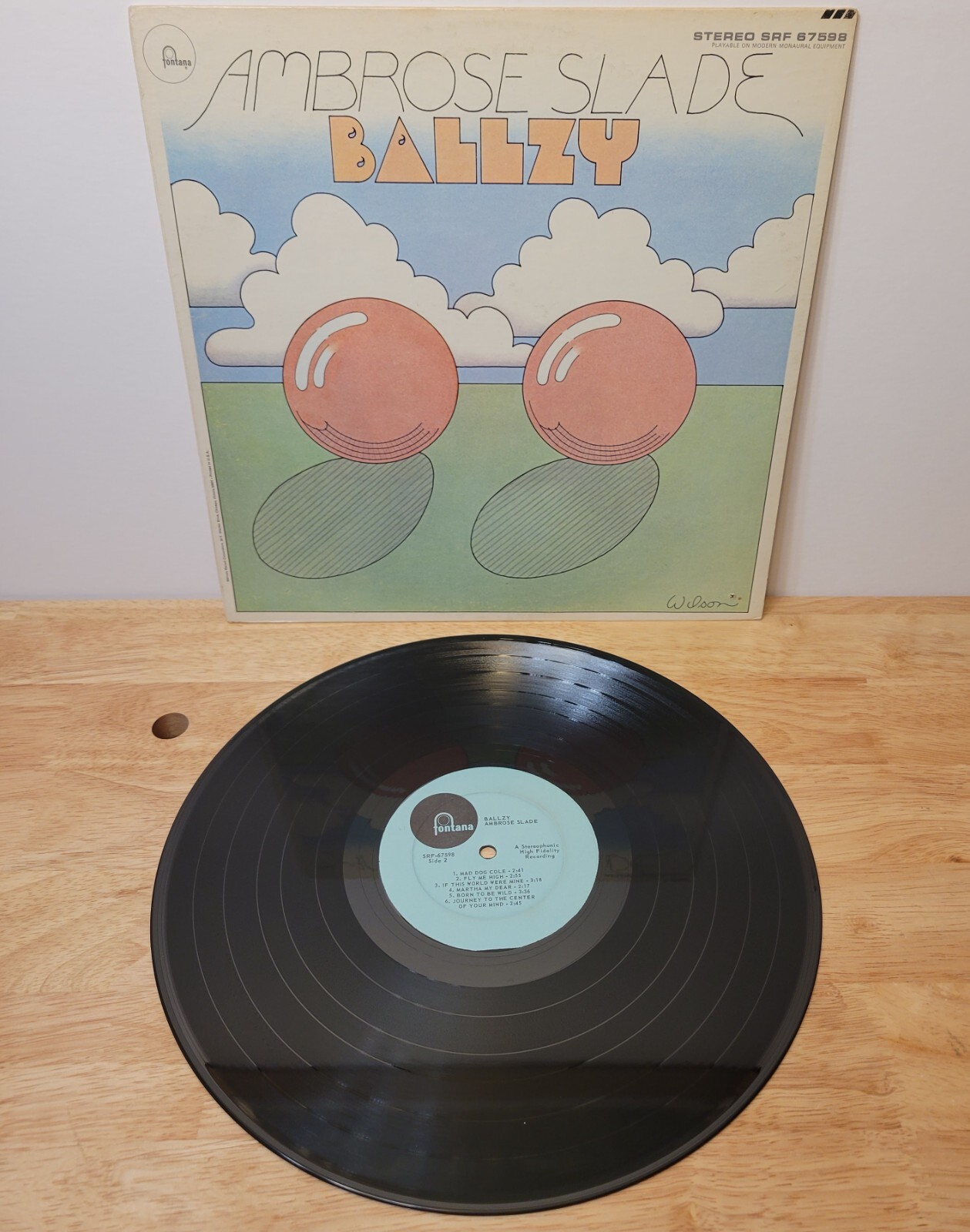 Ballzy Ambrose Slade US 1st Pressing Psych Rock LP Fontana Rec 1969 Excellent