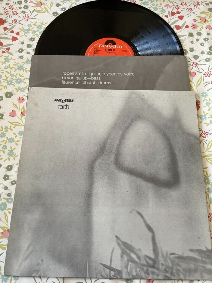 Cure LP Faith Original IRELAND pressing cw inner Irish MEGA RARE Red Labels punk