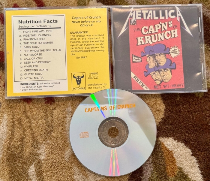 METALLICA    CAP   Ns OF CRUNCH    ULTRA RARE LIVE ORIGINAL CD