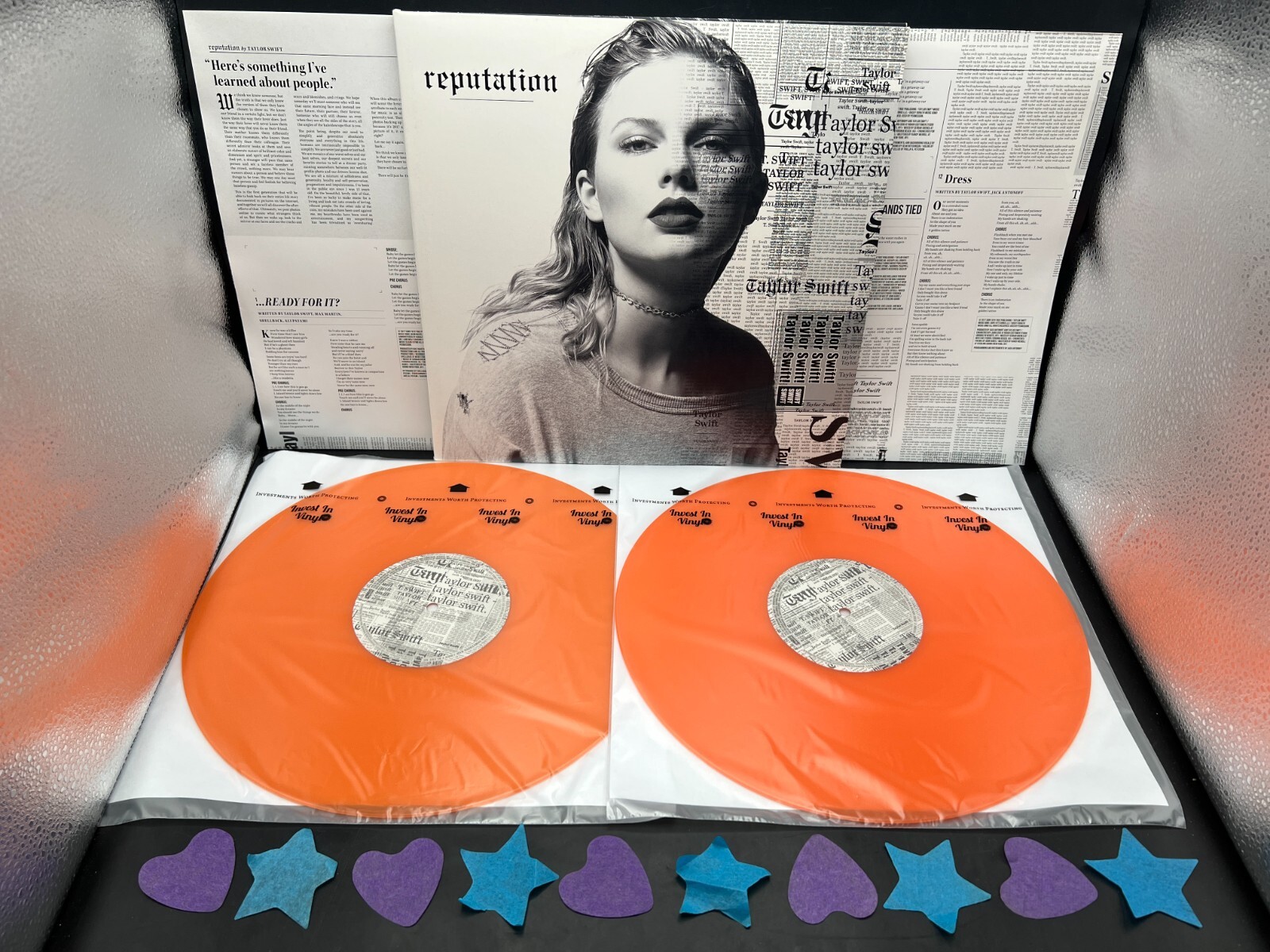 Taylor Swift Reputation Orange FYE Exclusive Vinyl No Hype Sticker