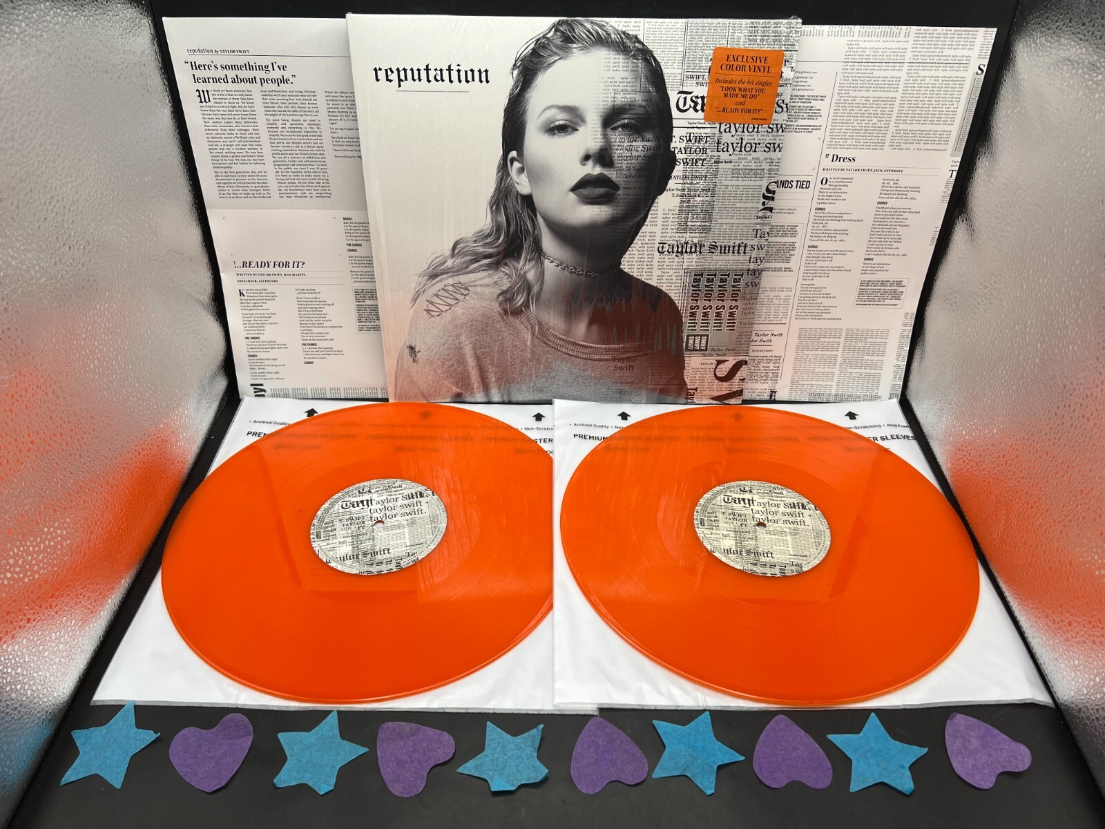 Taylor Swift Reputation Orange FYE Exclusive Vinyl w/ Hype Sticker   Shrinkwrap