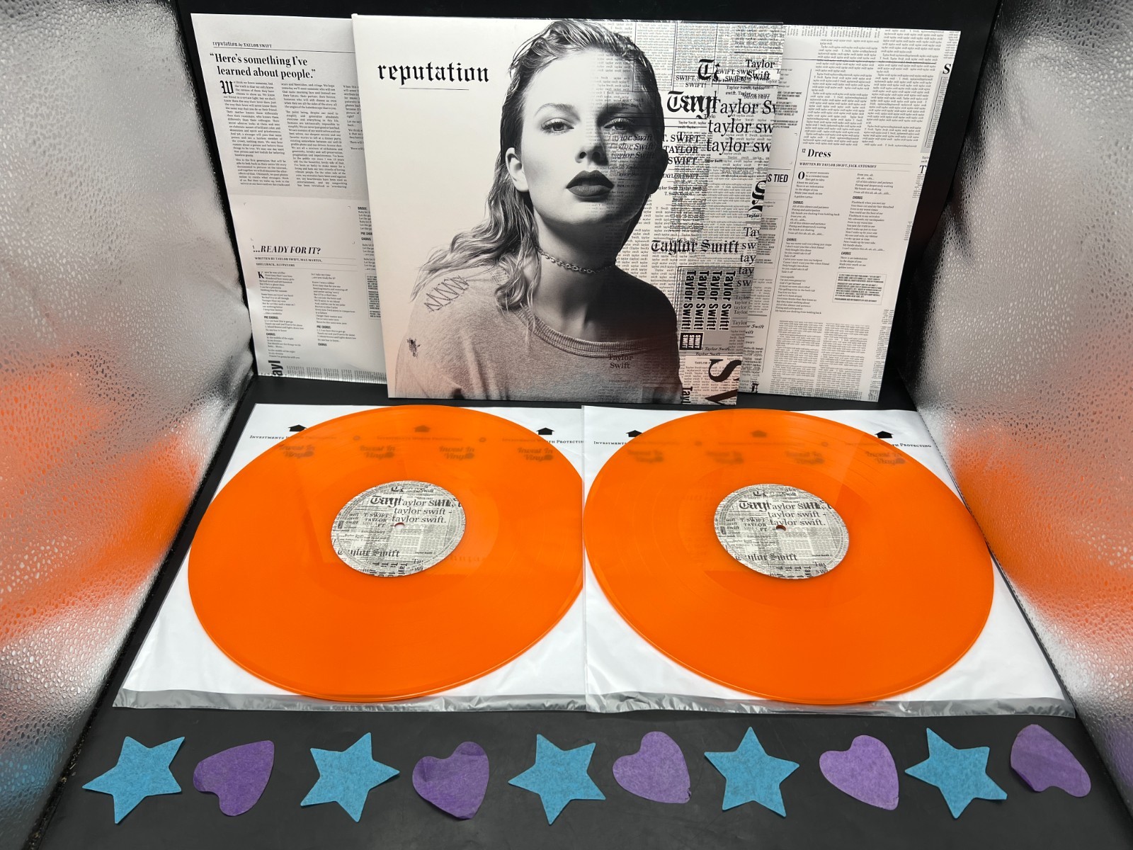 Taylor Swift Reputation Orange FYE Exclusive Vinyl No Hype Sticker