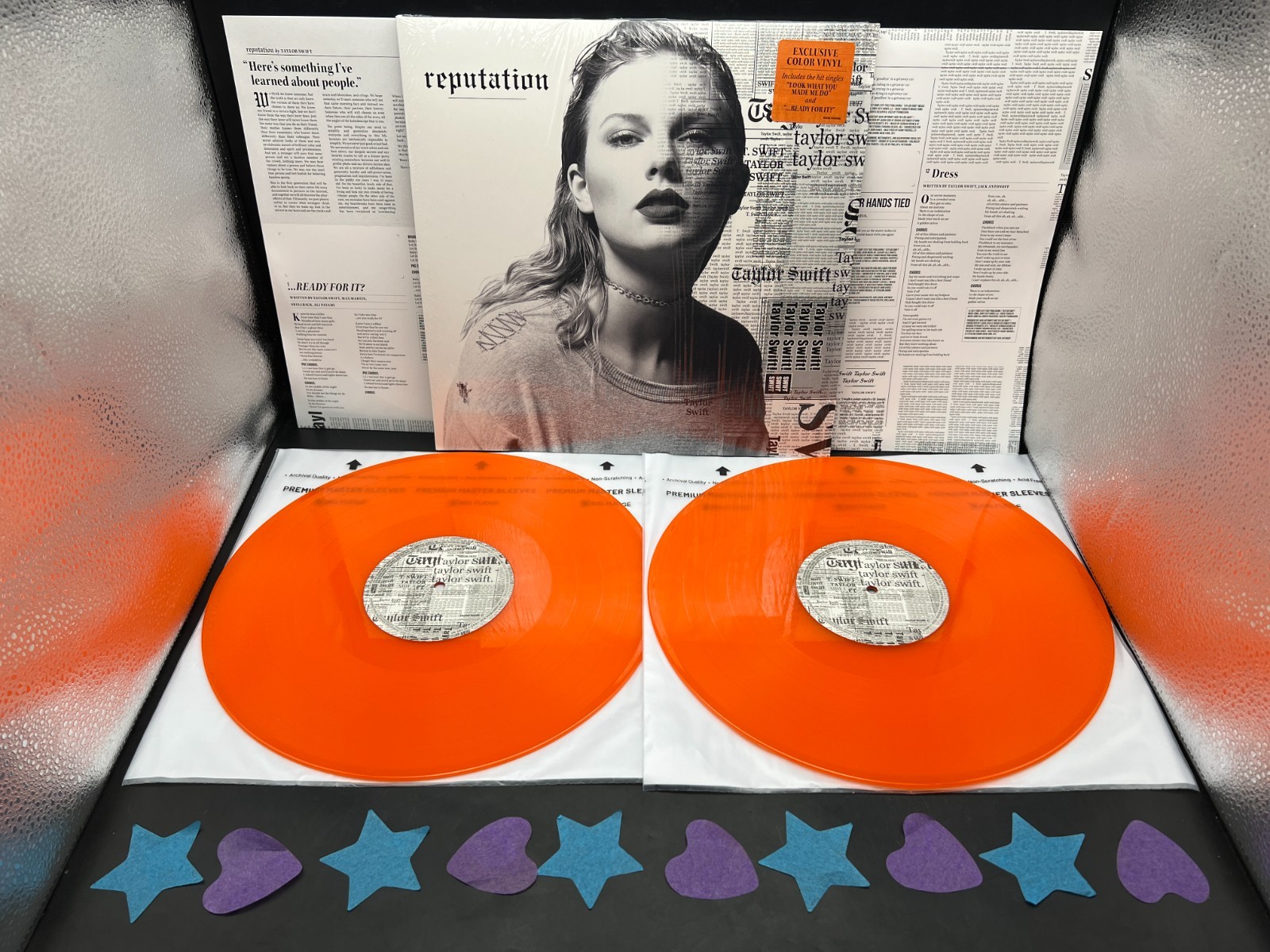 Taylor Swift Reputation Orange FYE Exclusive Vinyl w/ Hype Sticker   Shrinkwrap