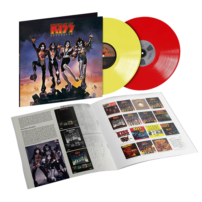KISS 2LP destroyer 45th anniversary yellow red COLOR VINYL sealed NM