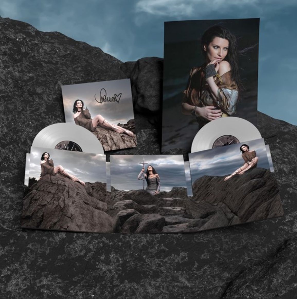 Laura Pausini Io Canto 2 Doppio Vinile Lp Colorato Argento Autografato Indie