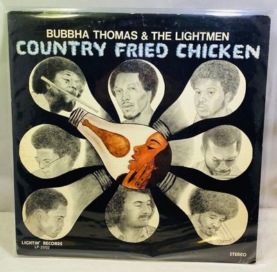 BUBBHA THOMAS   THE LIGHTMEN COUNTRY FRIED CHICKEN OG LIGHTNING  75 JAZZ FUNK LP
