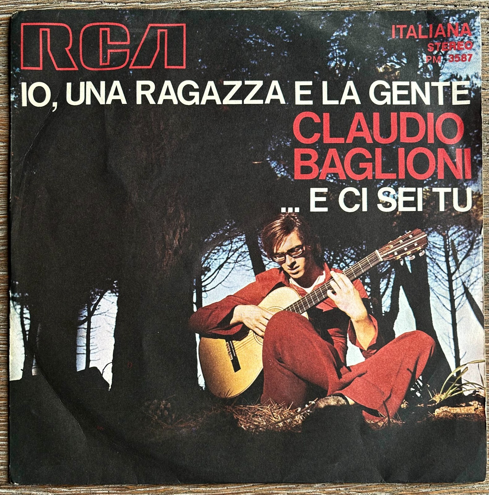 CLAUDIO BAGLIONI - IO, UNA RAGAZZA E LA GENTE - 7  45 GIRI 1971 - NM/NM