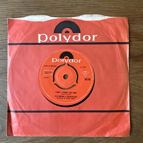 Mod Psych Stu Brown   Bluesology        Since I Found You Baby Polydor        56195