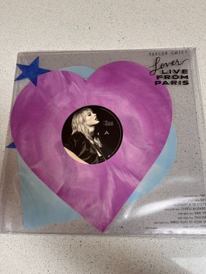 Lover  Live From Paris  by Taylor Swift  2023  Limited Edition Heart Vinyl