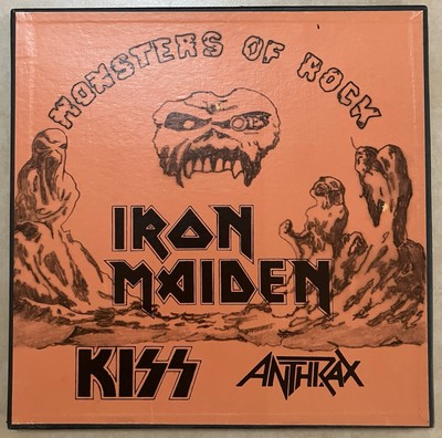 Monsters Of Rock Iron Maiden Kiss Anthrax 3 Lp Box Spain Import Rare