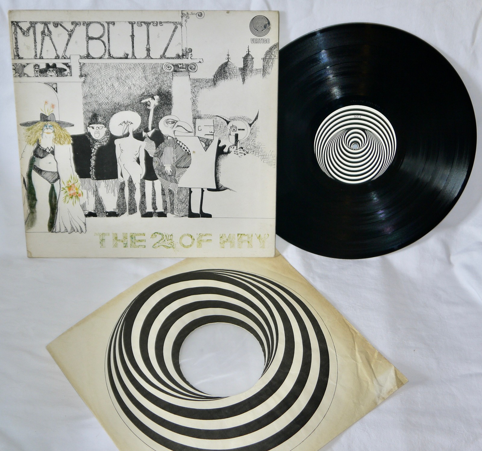 May Blitz-The 2nd of May-LP Vinyl Record 6360037  UK Vertigo swirl-Autographed