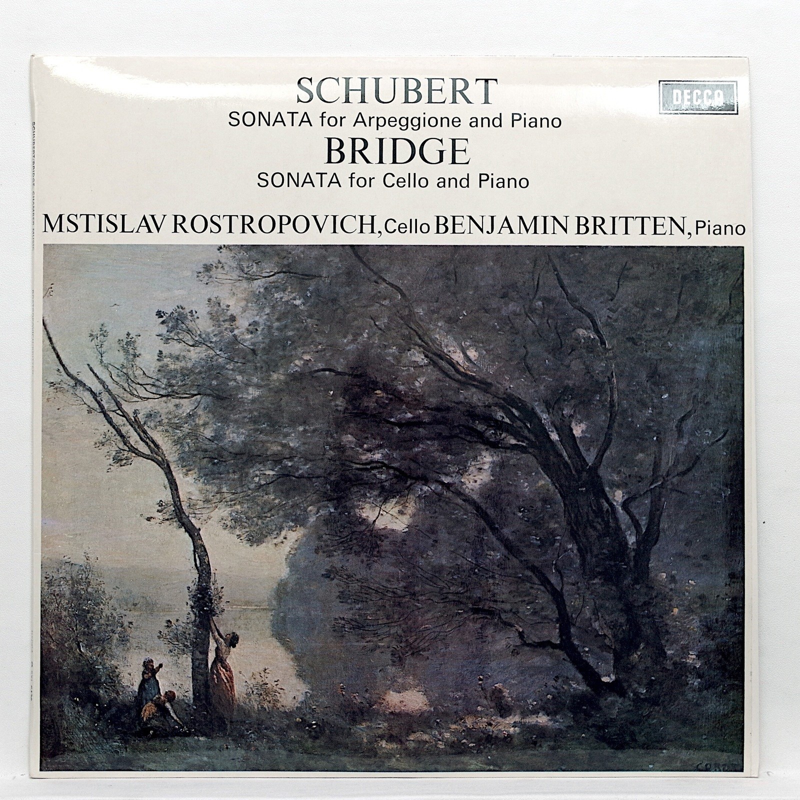 SXL 6426 WB         ROSTROPOVITCH BRITTEN         SCHUBERT arpeggione         DECCA orig UK LP NM