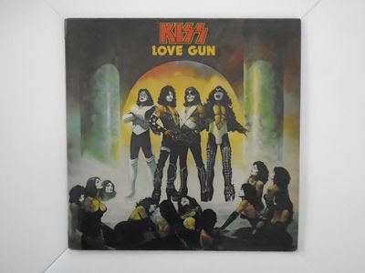 KISS   LOVE GUN   SUPER RARE RHODESIA NAC 7032 VINYL LP EX VG 