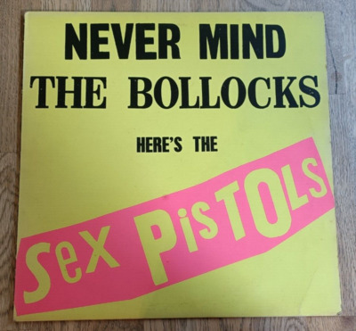 Sex Pistols LP Never Mind The Bollocks UK Virgin 1st Press A 1 B 1 BLANK BACK