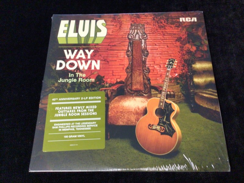 ELVIS PRESLEY 2LP WAY DOWN IN THE JUNGLE ROOM FACTORY SEALED HYPE STICKER 180G