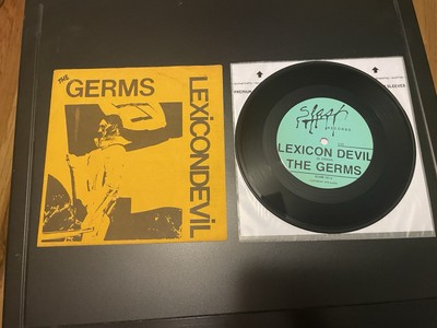 The Germs Lexicon Devil Ep Original Punk Black Flag Goldenrod Sleeve 