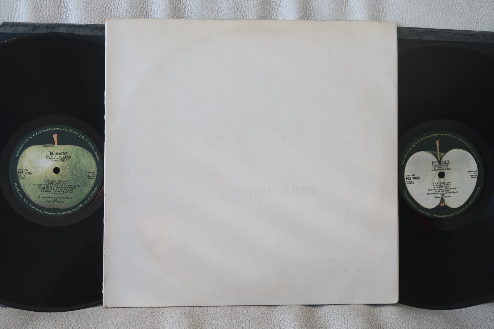 THE BEATLES white album ORIGINAL MISPRINT HOLLAND 2 LP PSYCH PROG TOP OPENING