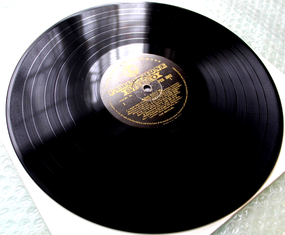 The Beatles Please Please Me Gold Stereo LP Northern Songs version
