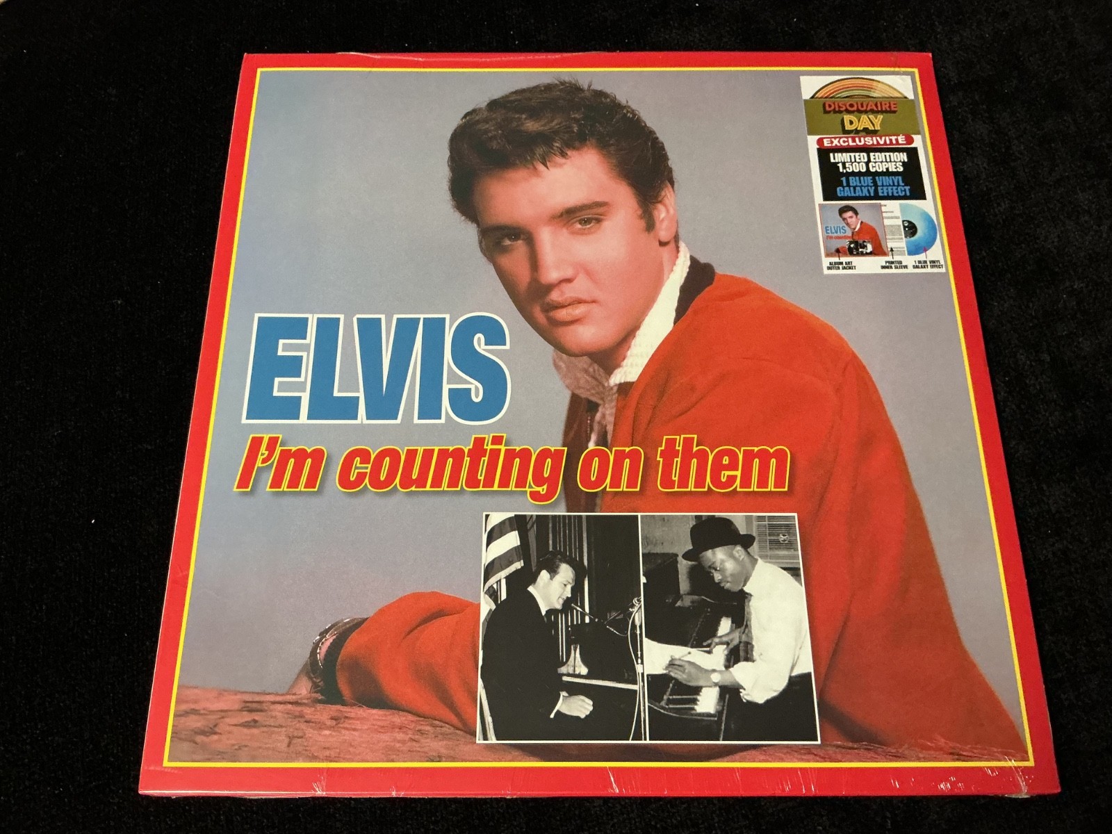 ELVIS PRESLEY LP I   M COUNTING ON THEM SEALED BLUE GALAXY VINYL ONLY 1500 RSD