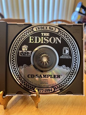 THE EDISON CD SAMPLER INDEX 1 ECDS-1 RARE 1st CD PRESSED IN THE USA AUDIOPHILE